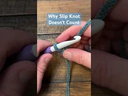 Left Hand: Why You Can't Use the Slip Knot As A Stitch #crochettips