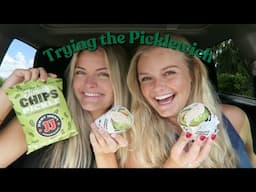 Trying Jimmy Johns Pickle Sandwich - Picklewich