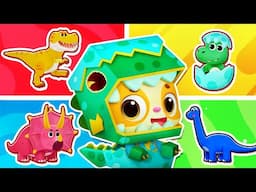 Dinosaurs Finger Family Song | Colors Song | Kids Songs & Nursery Rhymes | Mimi and Daddy