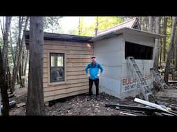 Ep.9 FREEZE FREE WINTER WATER (a simple, cheap solution!) - Off Grid Cabin - Bathroom & Shower