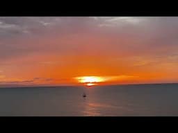 Watch Most Beautiful Sunset at the Beach | ASMR Soothing Wind Sounds for Relaxation & Sleeping