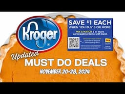 *SWEET!* Kroger UPDATED (Again) Must Do Deals for 11/20-11/28 | $1 Coffee, $.49 Cream Cheese & MORE