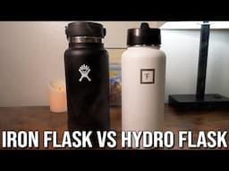 Iron Flask vs Hydro Flask 32 oz Metal Water Bottle