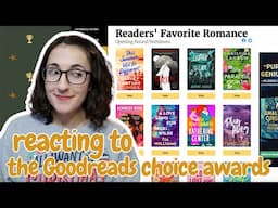 Reacting to the Goodreads Choice Awards 2024 | the same every year...