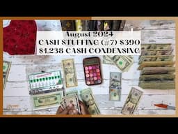 $390 CASH STUFFING | AUGUST 2024 | $1,238 CASH CONDENSING | DISNEY CRUISE UNSTUFFING