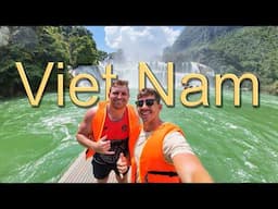 Two dudes on a bike trip in Vietnam