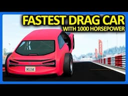 BeamNG : FASTEST 1/4 Mile 1000 Horsepower Drag Car!!