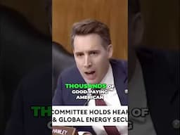 Senator Hawley GRILLS Biden Admin