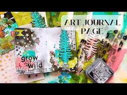 Art Journaling with Distress Oxides and Collage Fodder