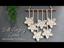 DIY Macrame Wall Hanging Leaves | Homedecor Ideas | Macrame Tutorial