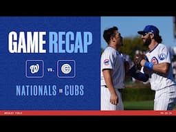 Game Highlights: Cubs win game two vs. Washington! | 9/20/24