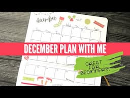 December 2021 Plan With Me Easy Bullet Journal Setup