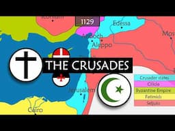 The History of the Crusades - Summary on a map