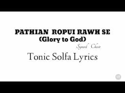 Chungnungberah Pathian Ropui Rawh Se (GF Handel) | Tonic Solfa Lyrics