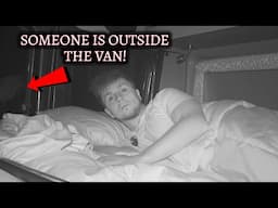 TERRIFYING Van Camping In HAUNTED Forest - Someone Was Outside The Van! VERY SCARY