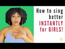 How to SING Better INSTANTLY for Girls 🎤 (Vocal WARM UP + Exercises)