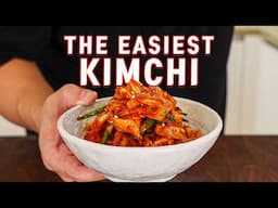 The Easiest SMALL BATCH Kimchi Ever l Green Cabbage Kimchi