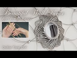 Beautiful Home Decor You Can Make with Brass Wreath Rings | Dollar Tree DIY