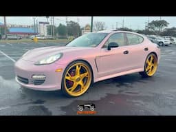 Porsche Panamera on Gold 26" Rucci Forged