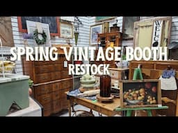 SPRING VINTAGE BOOTH RESTOCK | THRIFT AND DIY FOR RESALE | PARROT UNCLE LIGHTS