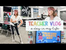 TEACHER VLOG | a day in my life, pirate day, room transformation