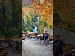 Autumn In Switzerland🇨🇭📍 Giessbach Waterfall #shorts