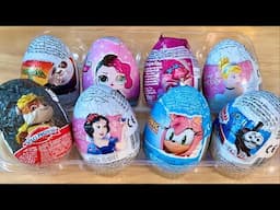 Chocolate eggs surprise toys ASMR satisfying video