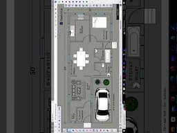 20 x 50 House Plan in SketchUp #housedesign #shorts