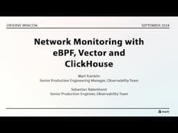 Network Monitoring with eBPF, Vector and ClickHouse