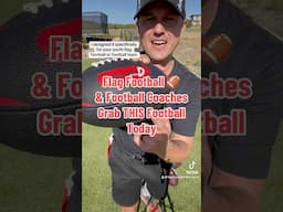 Perfect Youth Flag Football or Tackle Football Ball for Practice Easy Grip | Coach & Player Favorite