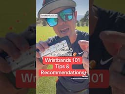 Flag Football & Football 101 | Basic Wristbands Tips & Recommendations #tips #flagfootball #shorts