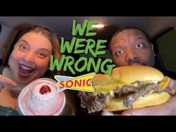 SONIC's SHOCKING New Menu Items BLEW US AWAY! [Food Review]