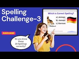 Spelling Test (3) | Ace IELTS Spellings #spellings #spellingtest #spellingmistakesinenglish