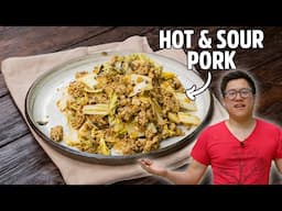 Simple Hot & Sour Sesame Pork Stir-Fry Recipe!