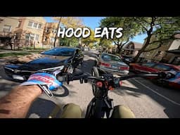 Lane Splitting Surron In NOTORIOUS Humboldt Park! (#HoodEats Eps. 78)