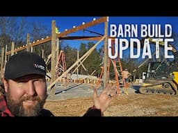 Framing, Trusses, and WE HAVE A ROOF! Barn Build - Part 2