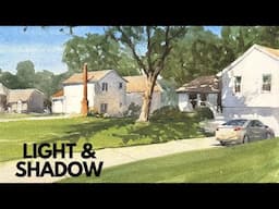 How to Paint Light and Shadow in Watercolor - Step by Step