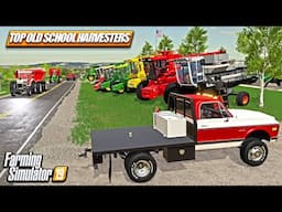 BEST OLD SCHOOL COMBINES IN FARM SIM (Gleaner, John Deere, New Holland) FS19