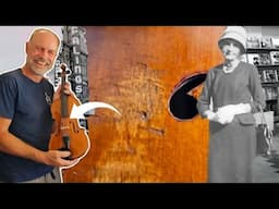 What is this Strange Mark on his Great Grandmothers Violin?