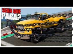 Correntes Vs Carros a mais de 300kmh de velocidade no BeamNG Drive