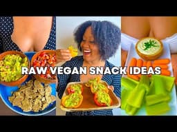 4 EASY RAW VEGAN SNACK RECIPES | FULLY RAW SNACK IDEAS