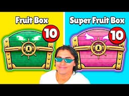 10 FRUIT BOX VS SUPER FRUIT BOX no Blox Fruits