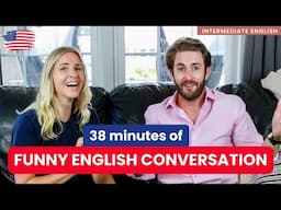 38 Minutes of Real Life English Conversation - Intermediate level English Interview