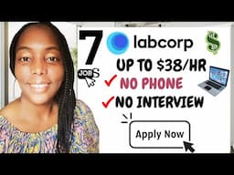 💼LabCorp is Hiring! Part & Full Time WFH Jobs No Interview No Phone💼