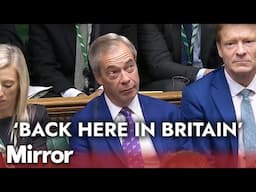 Nigel Farage brutally mocked for 'rare appearance' at PMQs