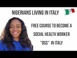 BECOME A "SOCIO SANITARIO OPERATORE" FOR FREE IN ITALY🇮🇹|CORSO OSS GRATUITO