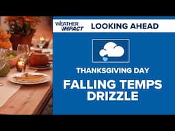 Thanksgiving cold front to bring overcast skies and drizzle