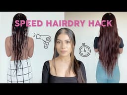 HOW TO SPEED DRY YOUR HAIR IN UNDER 5 MINUTES | Zoe Cavey