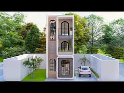 (4x7 Meters) Small House | Two Storey Tiny House Design | 2 Bedroom | House Design Ideas