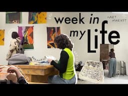 ONE WEEK: art class, textile design, planning an art market!